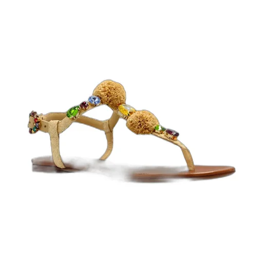 Embellished Thong Sandals