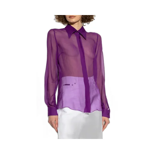 Long-Sleeved Chiffon Shirt