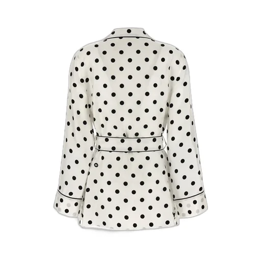 Polka-Dot Printed Pajama Shirt