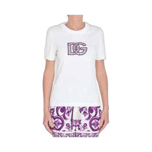 Majolica Printed Crewneck T-Shirt