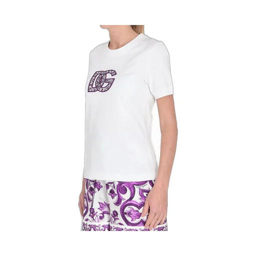Majolica Printed Crewneck T-Shirt
