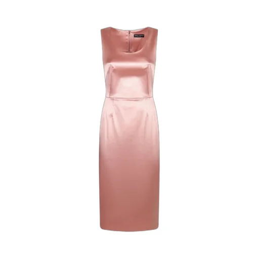 Sleeveless Midi Satin Dress