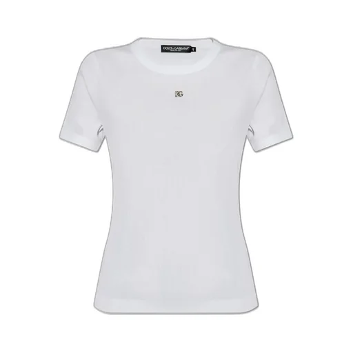 Logo Plaque Ribbed T-Shirt