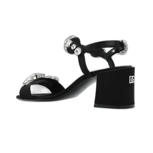 Gemstone Embellishment Heeled Sandals