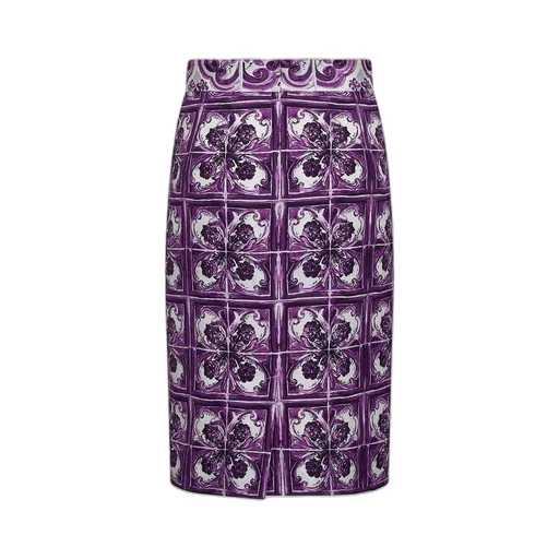Graphic Printed Midi Skirt