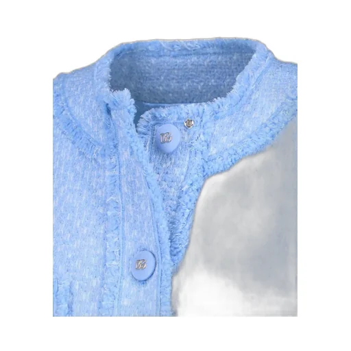 Single-Breasted Raschel Tweed Jacket