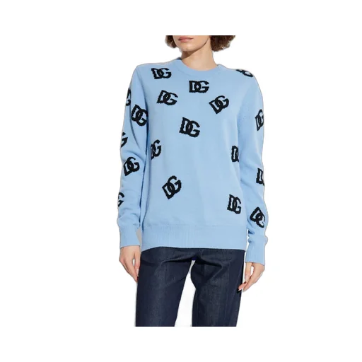 Dg Logo Intarsia Knitted Jumper