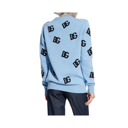 Dg Logo Intarsia Knitted Jumper