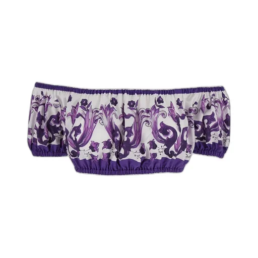 Majolica Printed Poplin Top