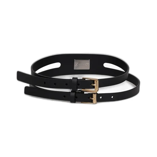 Logo-Engraved Buckle Belt