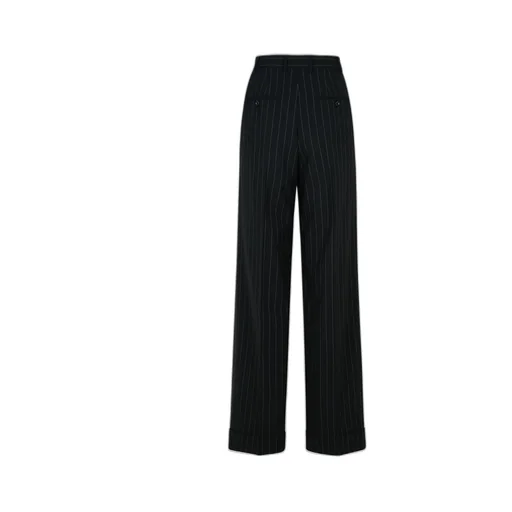 Flared Pinstriped Pants