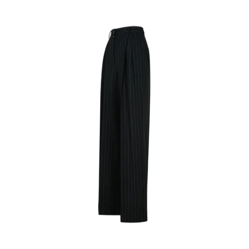 Flared Pinstriped Pants
