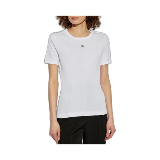 Logo Plaque Ribbed T-Shirt