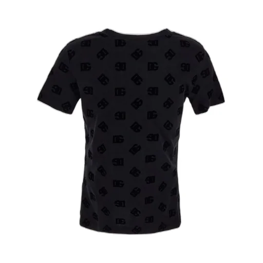 All-Over Logo Flocked Jersey T-Shirt