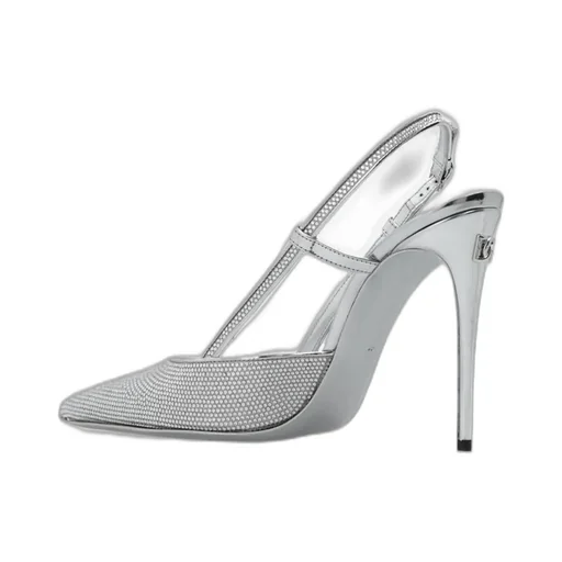 Crystal-Embellished Pointed-Toe Pumps
