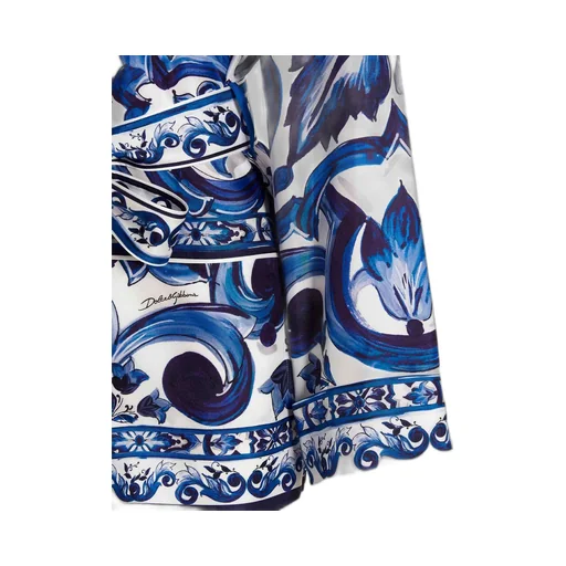 Majolica-Print Long-Sleeved Shirt