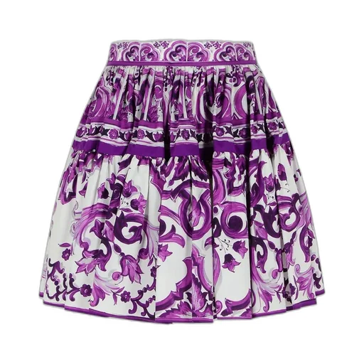 Majolica Printed Mini Skirt