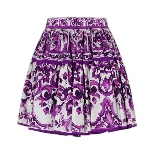 Majolica Printed Mini Skirt