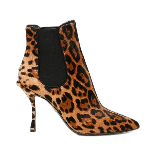 Leopard Print Ankle Boots