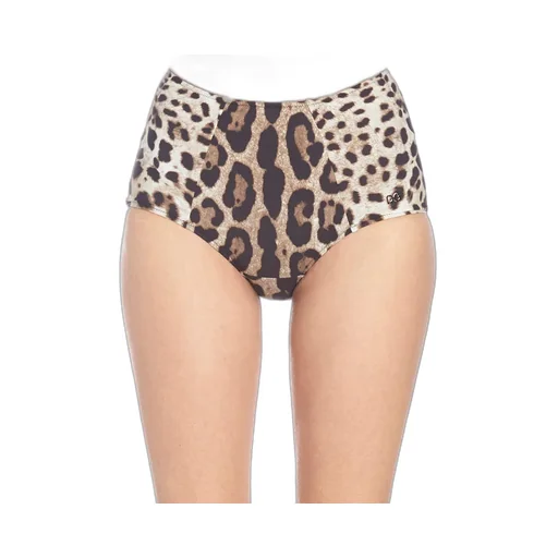 Leopard Print Bikini Shorts