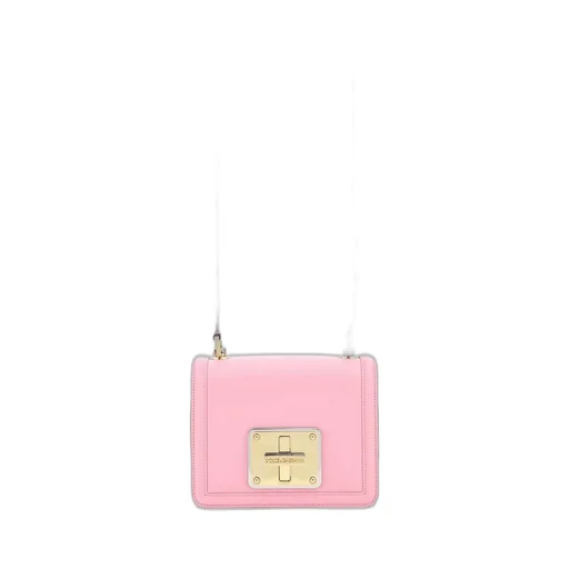 Logo Engraved Twist-Lock Crossbody Bag