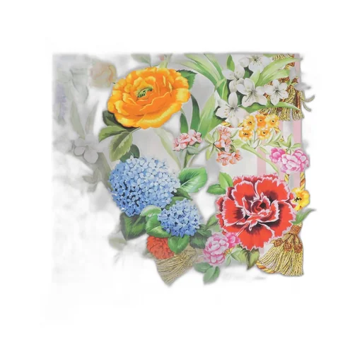 Floral Printed Twill Scarf