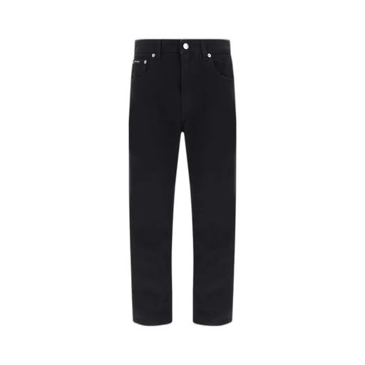 Logo Plaque Boyfriend Jeans