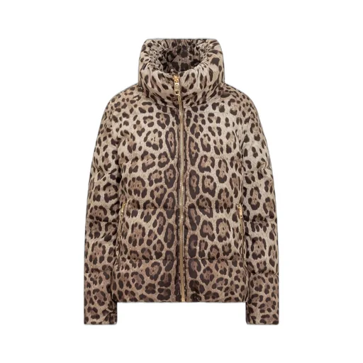 Leopard Print Down Jacket