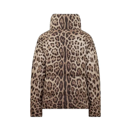 Leopard Print Down Jacket