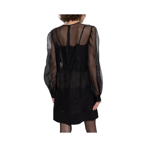 Lace Inlay Mini Dress