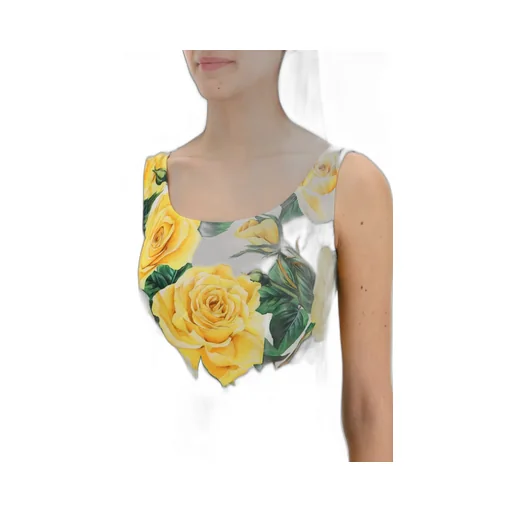Rose Printed Sleeveless Maxi Dress
