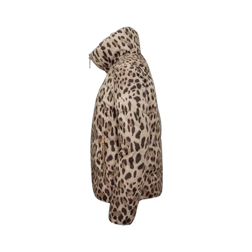 Leopard Print Down Jacket