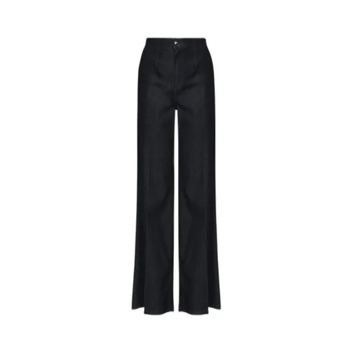 Pressed Crease Palazzo Jeans