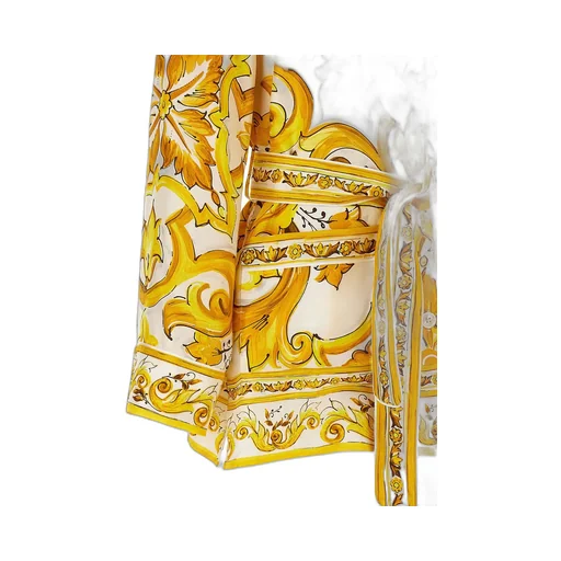 Majolica Printed Twill Pajama Shirt