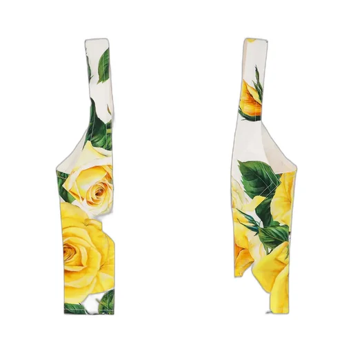 Rose Printed Poplin Corset Top