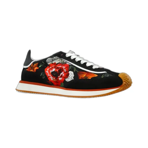 Floral Motif Sports Shoes