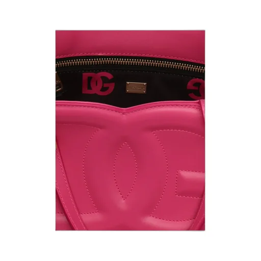 Logo Embossed Small Shopping Bag