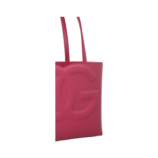 Logo Embossed Small Shopping Bag