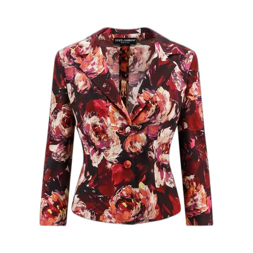 Floral Printed Slim-Fit Blazer
