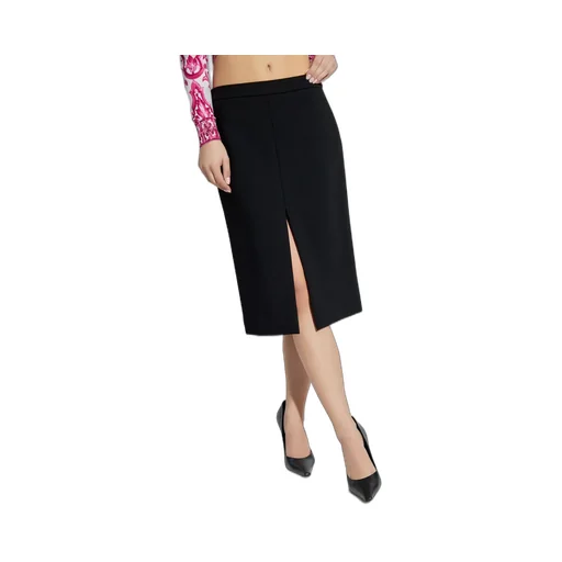 Front Slit Midi Pencil Skirt