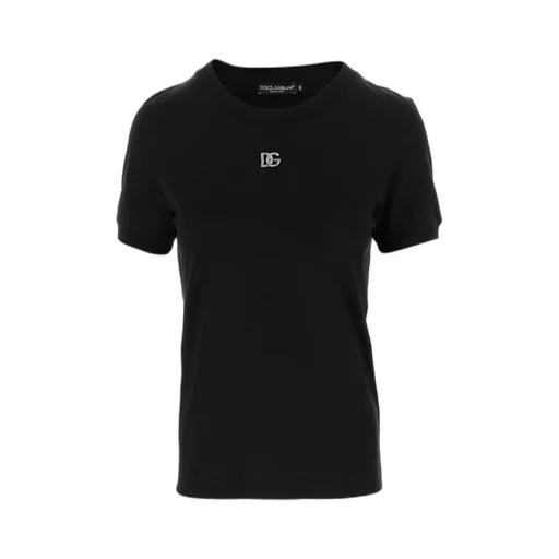 Logo Plaque Crewneck T-Shirt