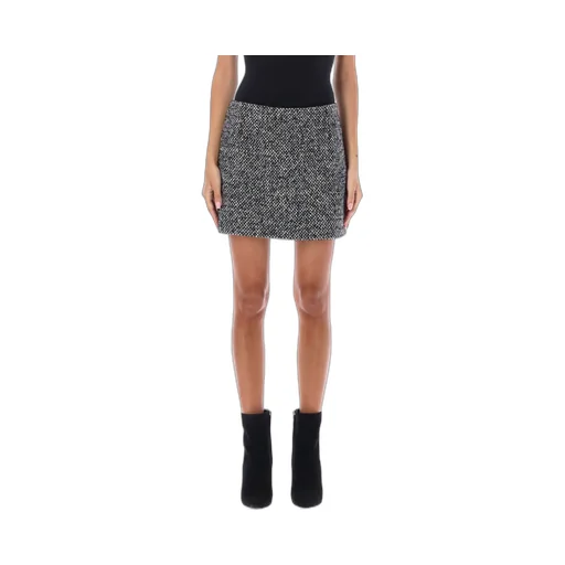 Mid-Waisted Tweed Mini Skirt