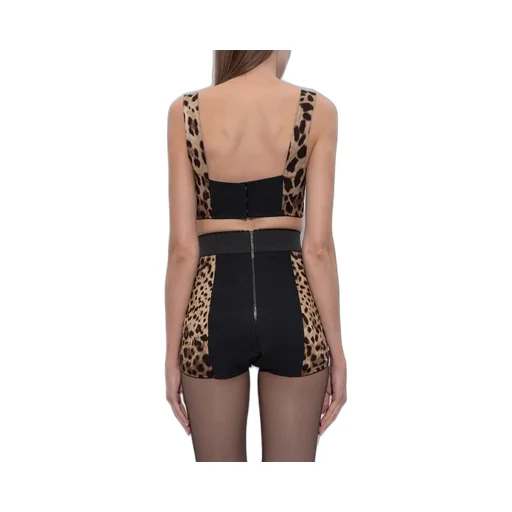 Leopard Printed Bustier Top