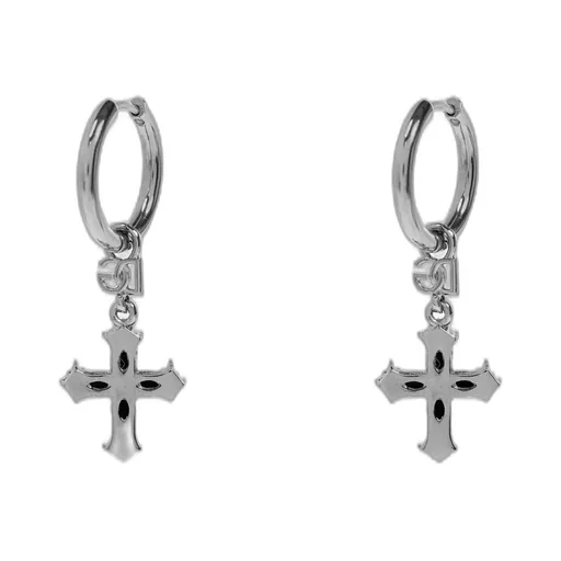 Logo Lettering Hoop Earrings