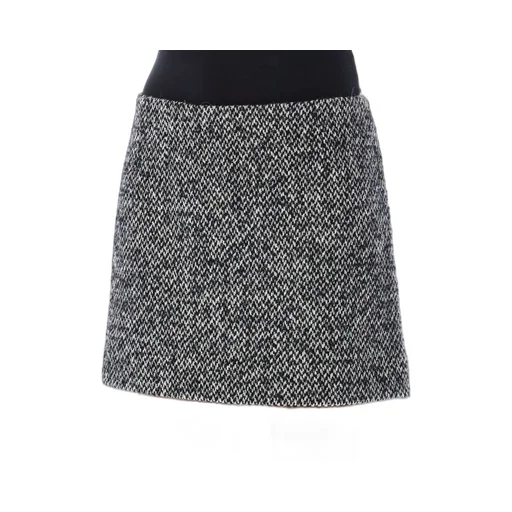 Mid-Waisted Tweed Mini Skirt