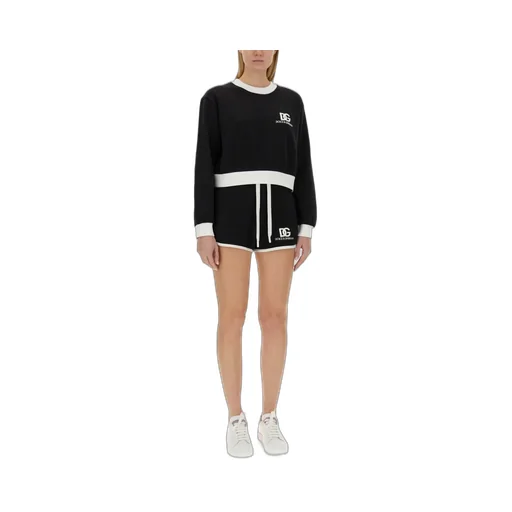 Dg Logo Embroidered Jersey Shorts