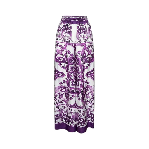 Majolica Printed Twill Trousers