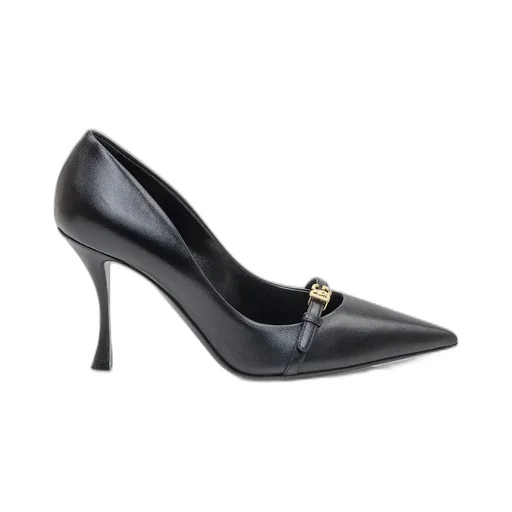 Dg Logo Plaque Pointed Toe Pumps