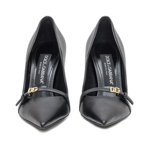 Dg Logo Plaque Pointed Toe Pumps