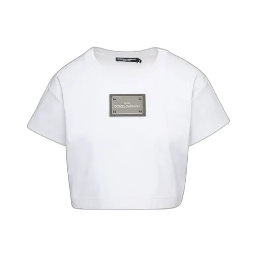 Logo Plaque Cropped T-Shirt